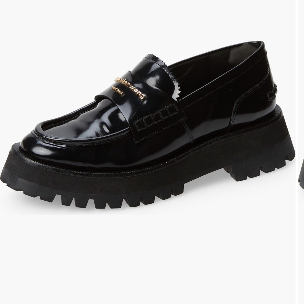 Alexander Wang Lug Sole Patent Loafers